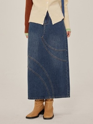 Arch designed denim skirt（アーチデザインドデニムスカート）b-707