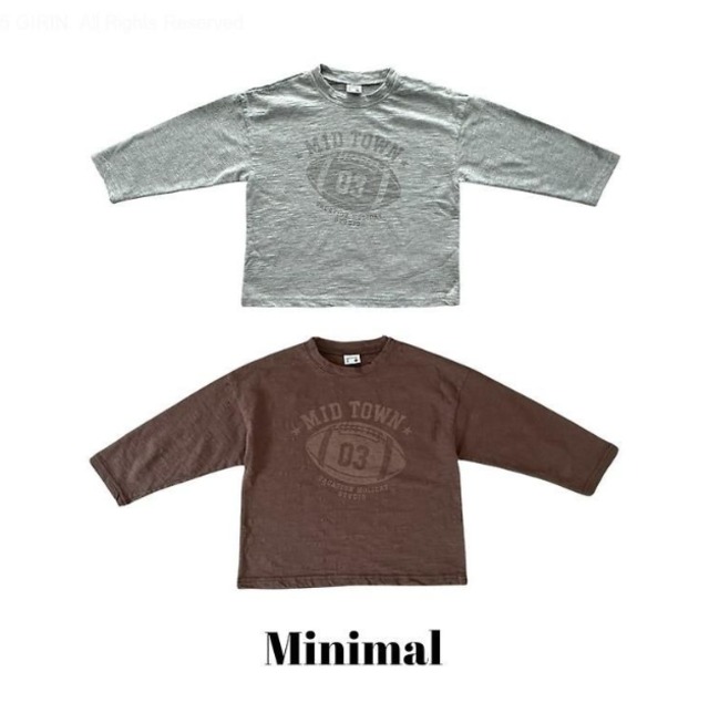 【取寄/韓国直送】MINIMAL  ラックビースラブTシャツ｜秋服｜韓国子供服｜26/AT