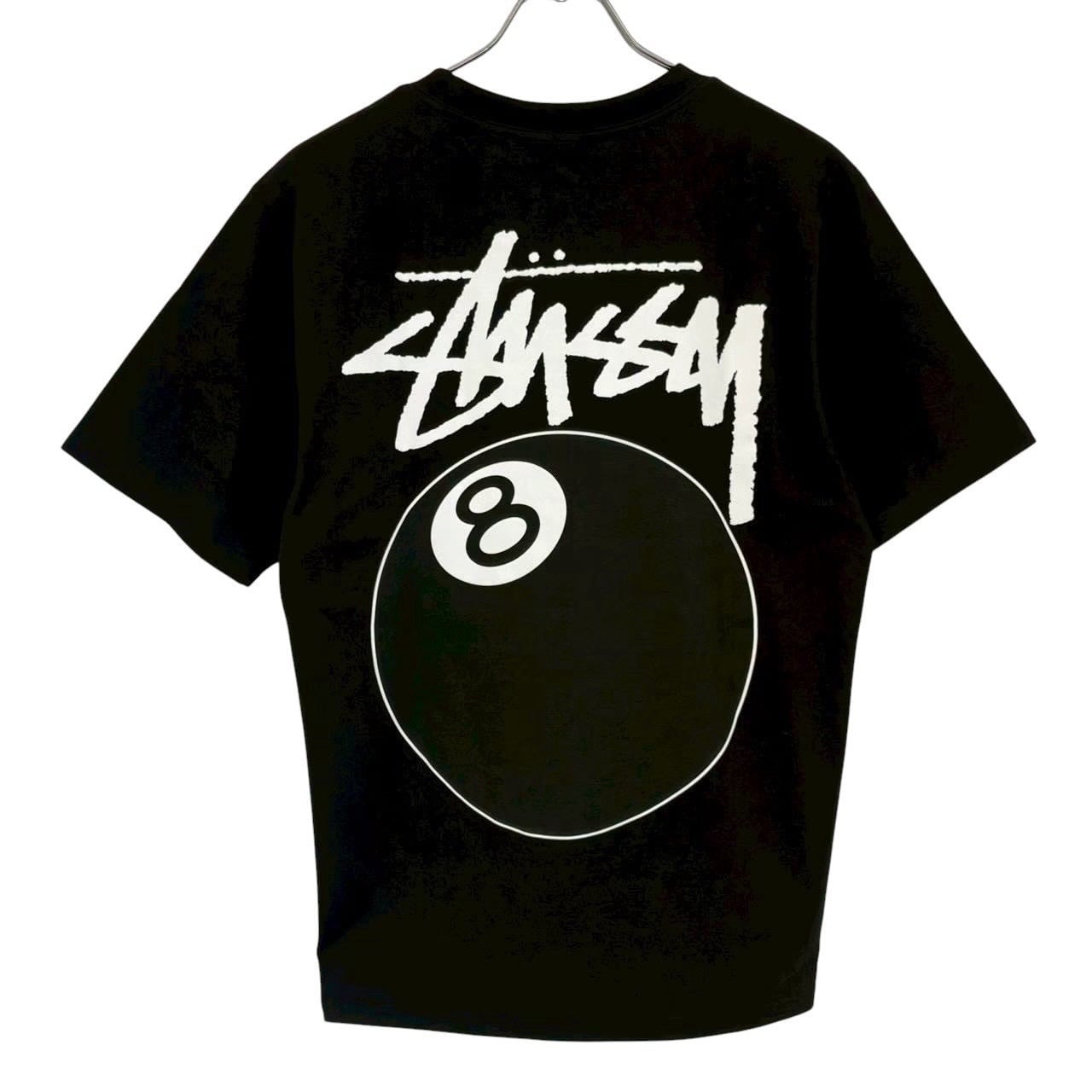 stussy ステューシー Tシャツ L バックロゴ プリント 8ボール エイト