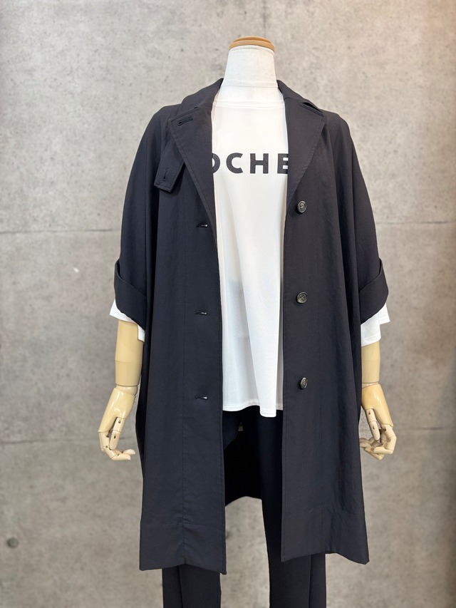 【送料無料】DigniteCollier(ディニテコリエ)ハーフスリーブコート ジャケット スプリングコート 手洗い可能 80254210