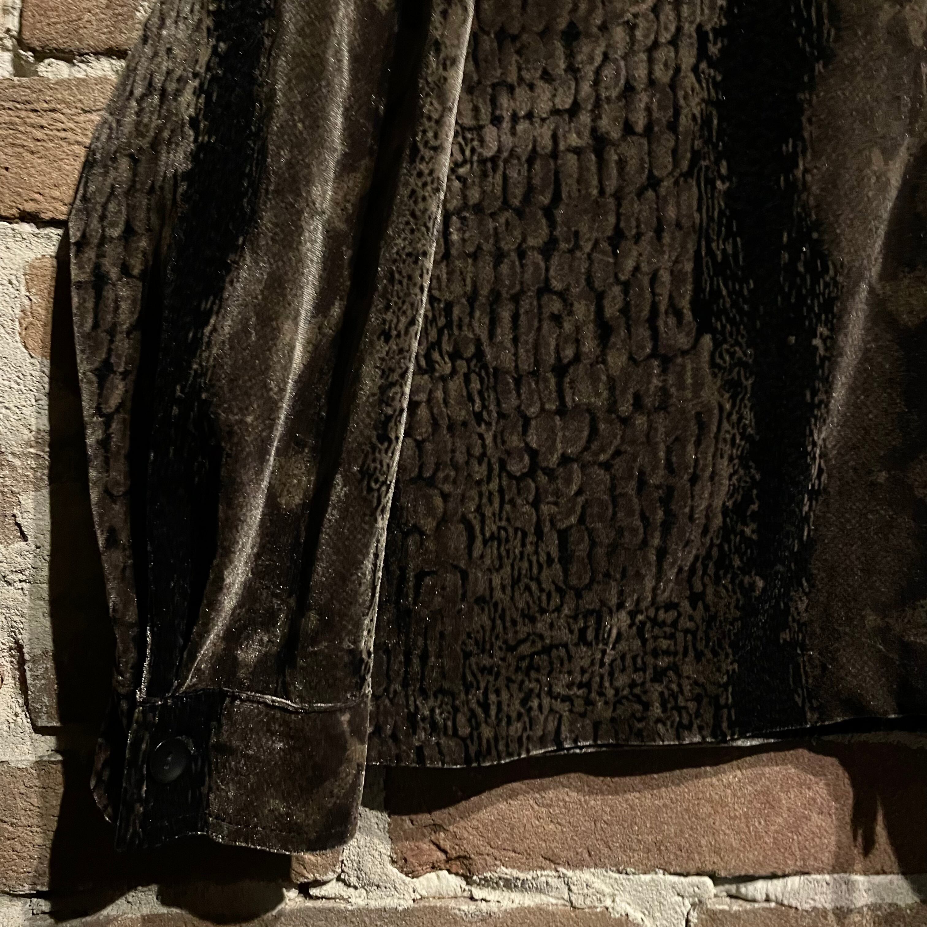 【Caka act3】"もちもち"Beautiful Velour Python Vintage Shirts | Caka(カカ）下北沢古着 ...