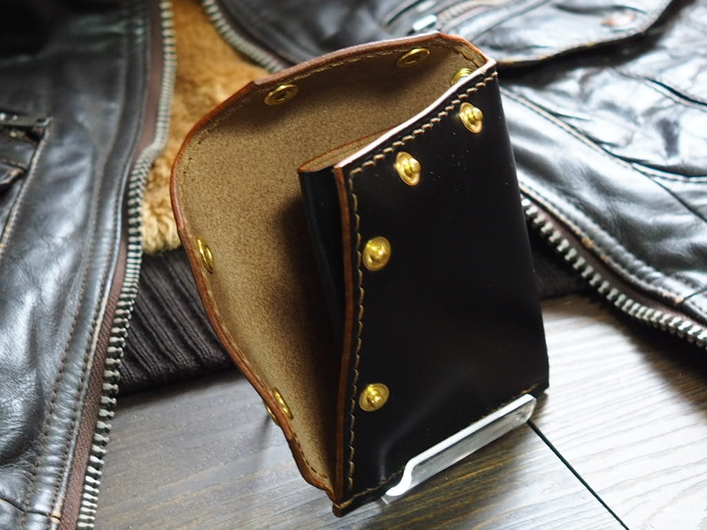 HORWEEN社クロムエクセル《BK》】ミニウォレットPalm | Leather worker