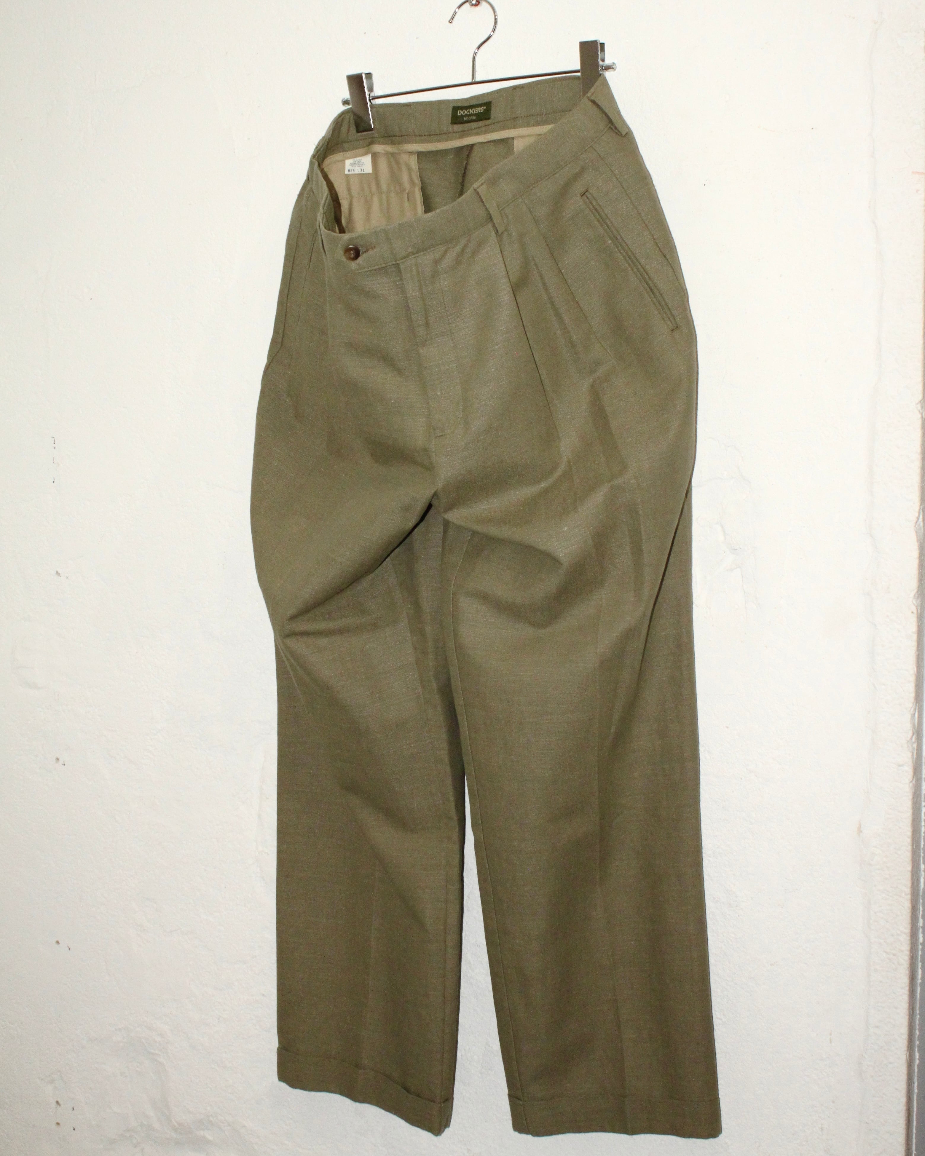 ~00s DOCKERS Cotton×Linen 2tac Slacks