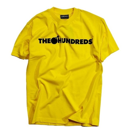 THE HUNDREDS / FOREVER BAR LOGO T-SHIRT / YLW / BLK