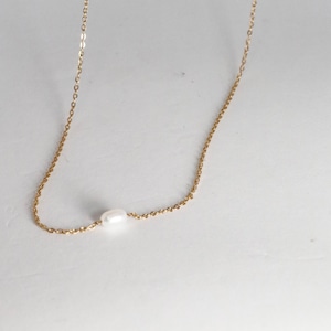 FJ0221 [stainless pearl necklace]