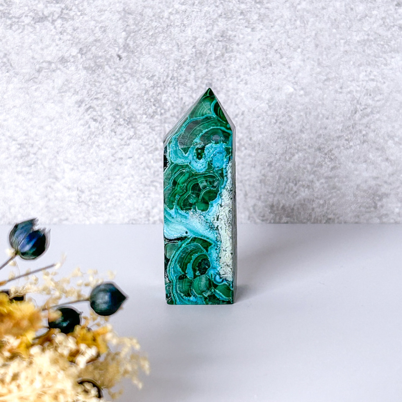 マラカイトクリソコラ タワー * Malachite Chrysocolla * 天然石