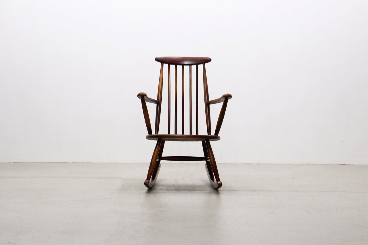 柏木工 レトロ ロッキングチェア ビーチ材 揺り椅子 ラウンジ ヴィンテージ 柏木工 レトロ ロッキングチェア ビーチ材 揺り椅子 ラウンジ