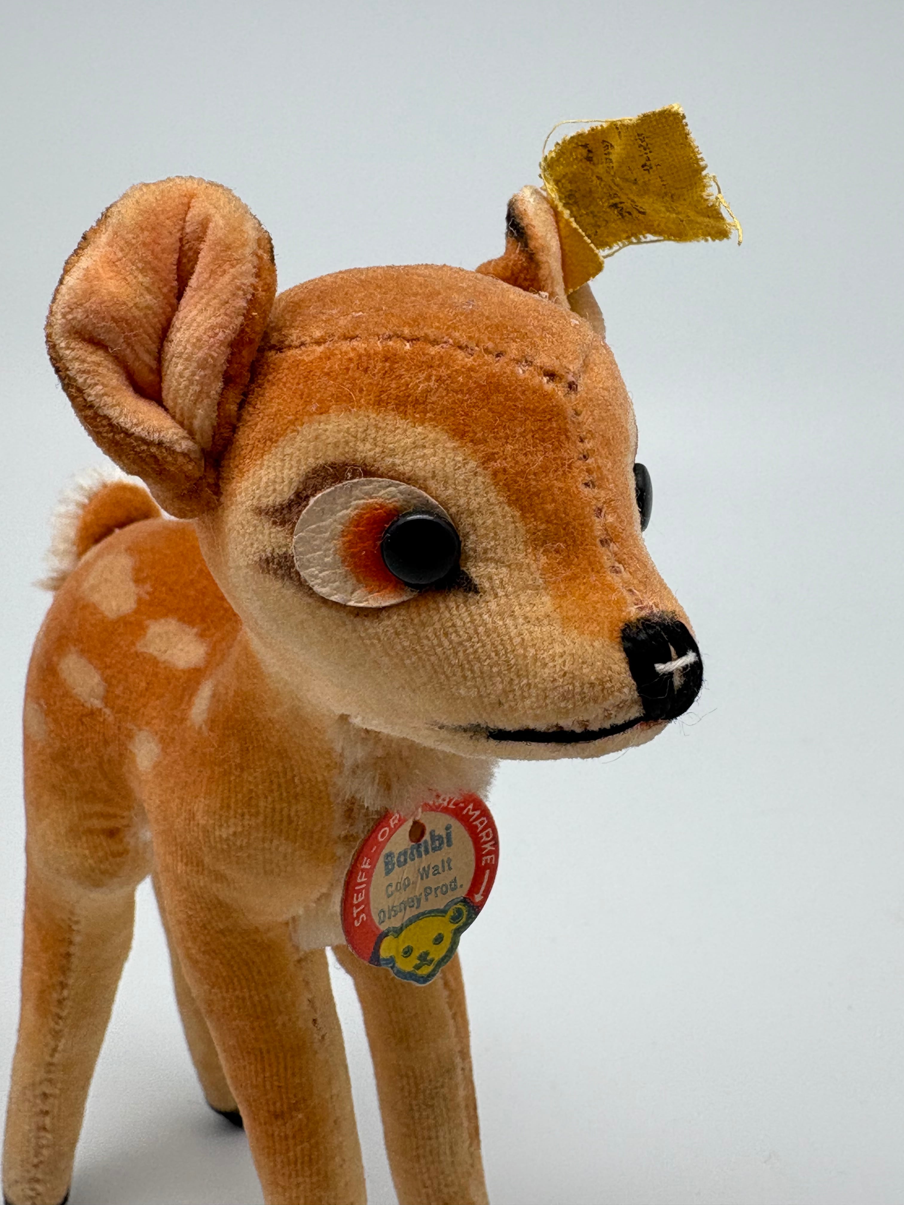 STEIFF Bumbi 茶色のシカ ぬいぐるみ 約20cm オールド シュタイフ シカ Steiff Bambi 14cm | ヒガシマチマーケット