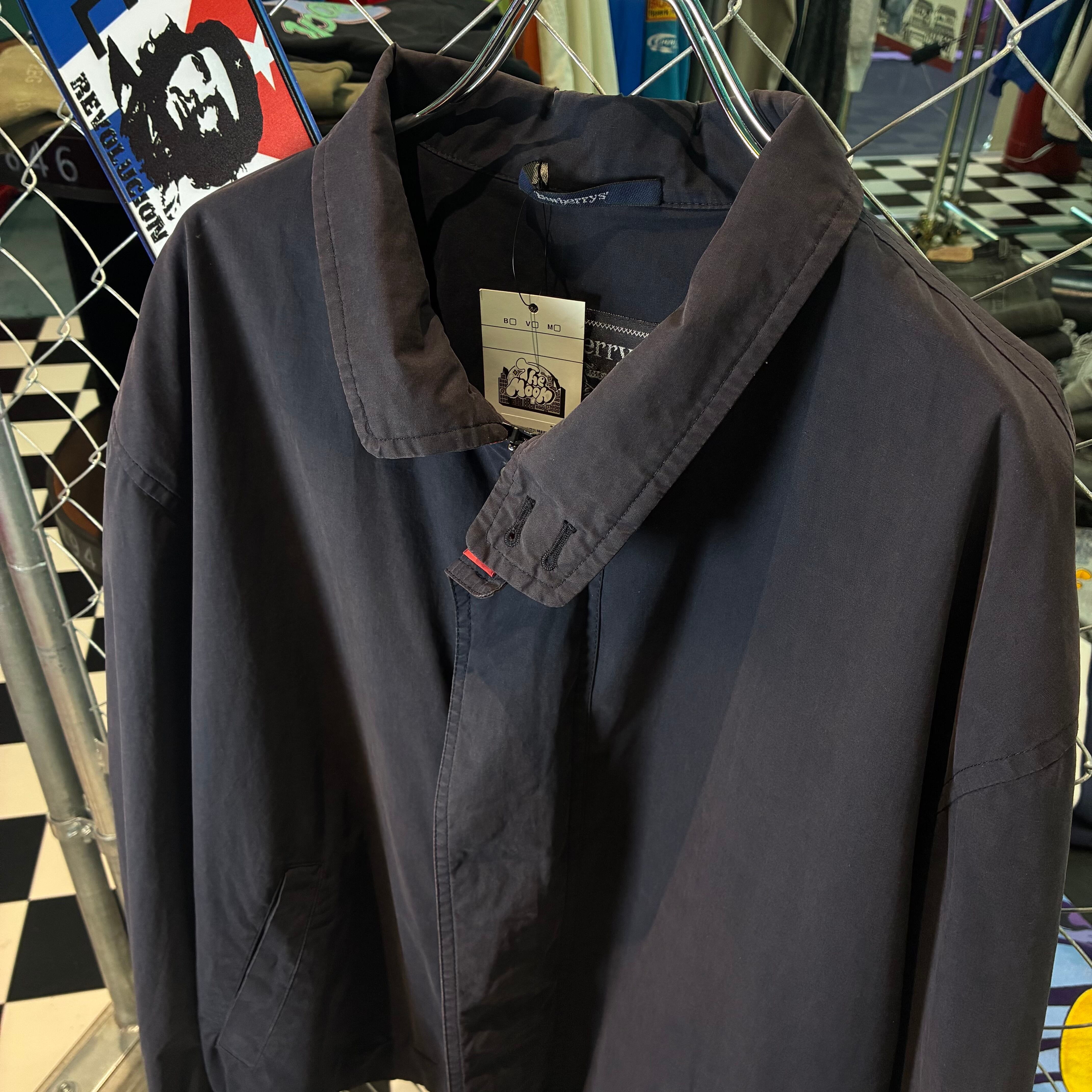 美品90s Burberrys バーバリー ネイビー ハリントンジャケット 美品90s Burberrys バーバリー ネイビー ハリントンジャケット