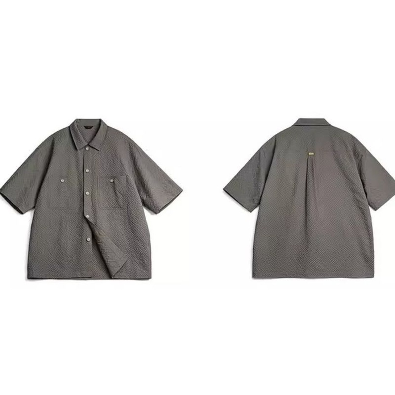 シアーサッカーオーバーシャツ 10092