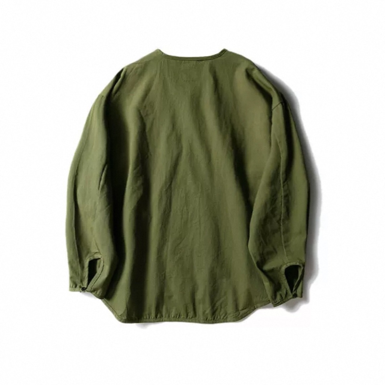 Henry neck button down shirt 0289 - 6