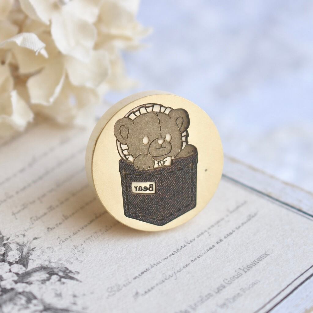 【少数入荷】Wax Seal Stamp Fluffy Pocket Bear【ヘッドのみ】