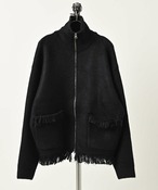 many men many mind Fringed Zip-Up Blouson (BLK) M2621020