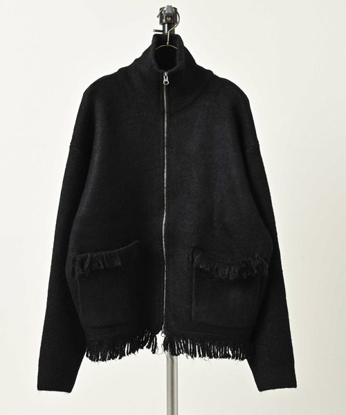 many men many mind Fringed Zip-Up Blouson (BLK) M2621020