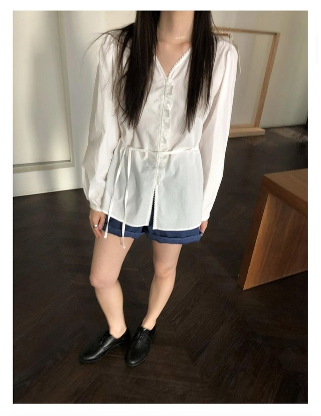 (予約) HAUS / May cotton blouse 1color