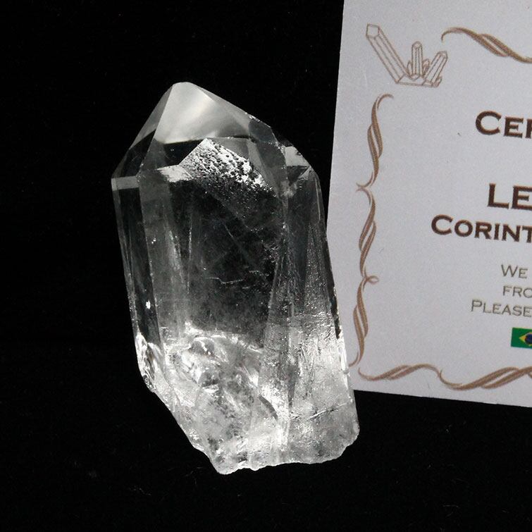 レムリアンシード 水晶 原石 ブラジル ミナスジェライス州 コリント産 証明書付属 一点物 271-394