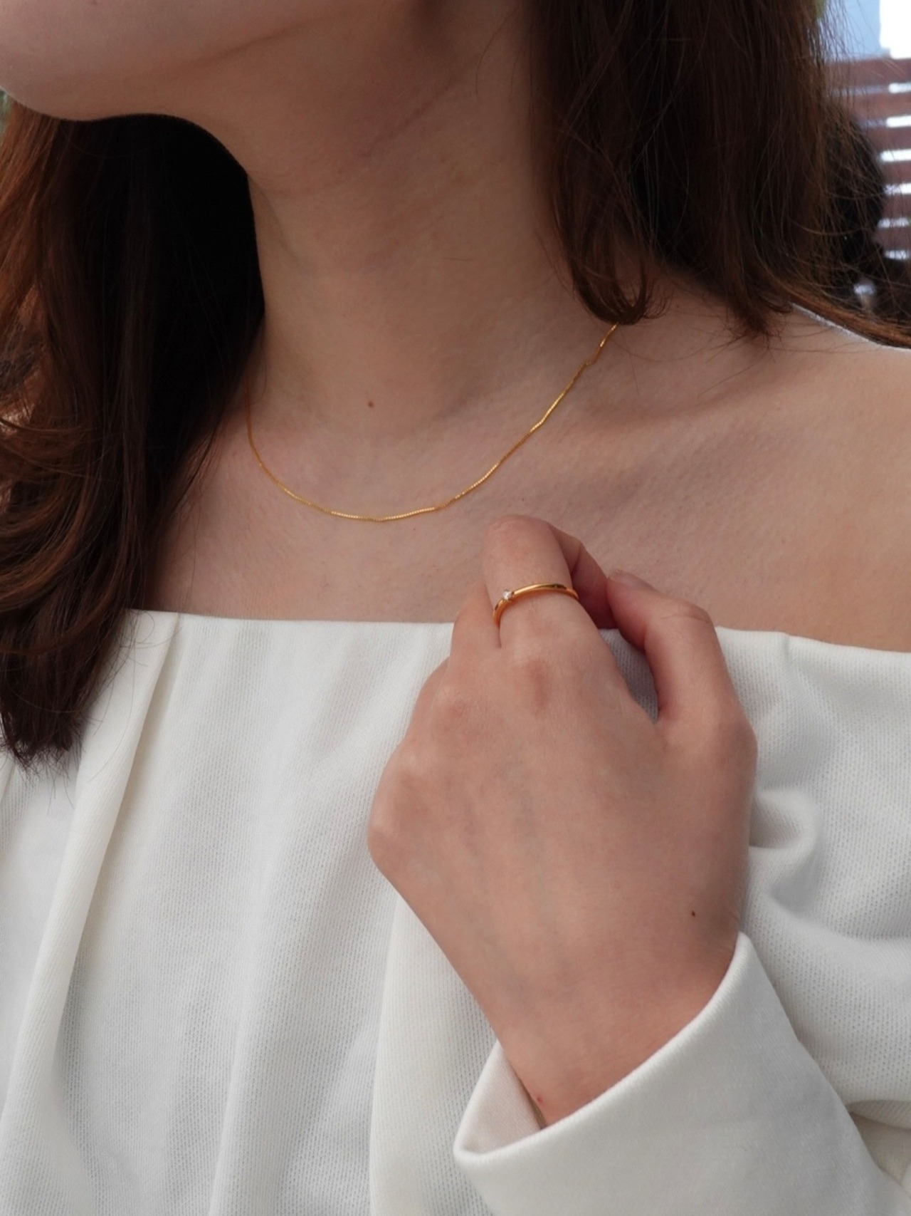 〈Near Jewely Collection〉1mm simple ring