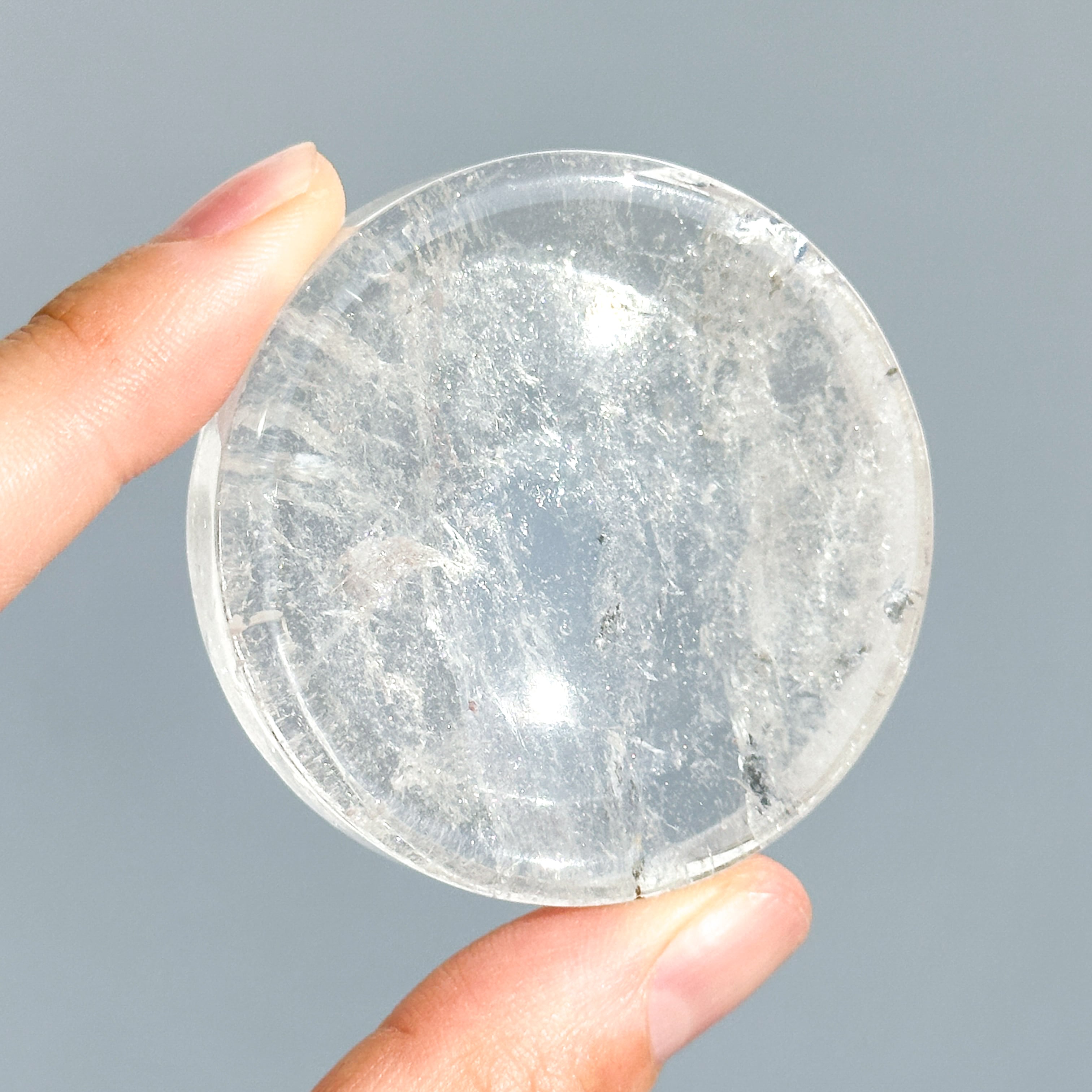 クリアクォーツ 丸型のうつわ 13◇ Clear Quartz ◇天然石・鉱物