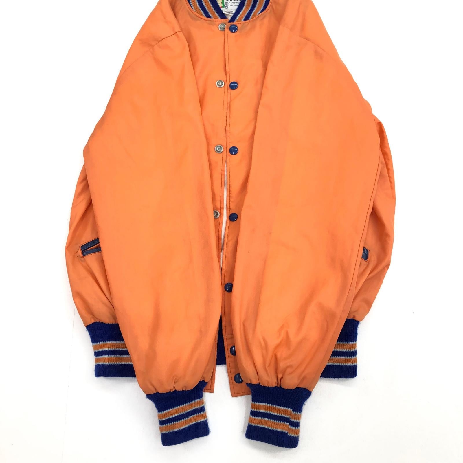 TROPHY JACKETS 80年代 USA製 ナイロンジャケット オレンジ サイズ：M