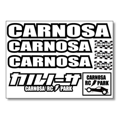 CARNOSA オリジナルステッカー A6サイズ BK/WH