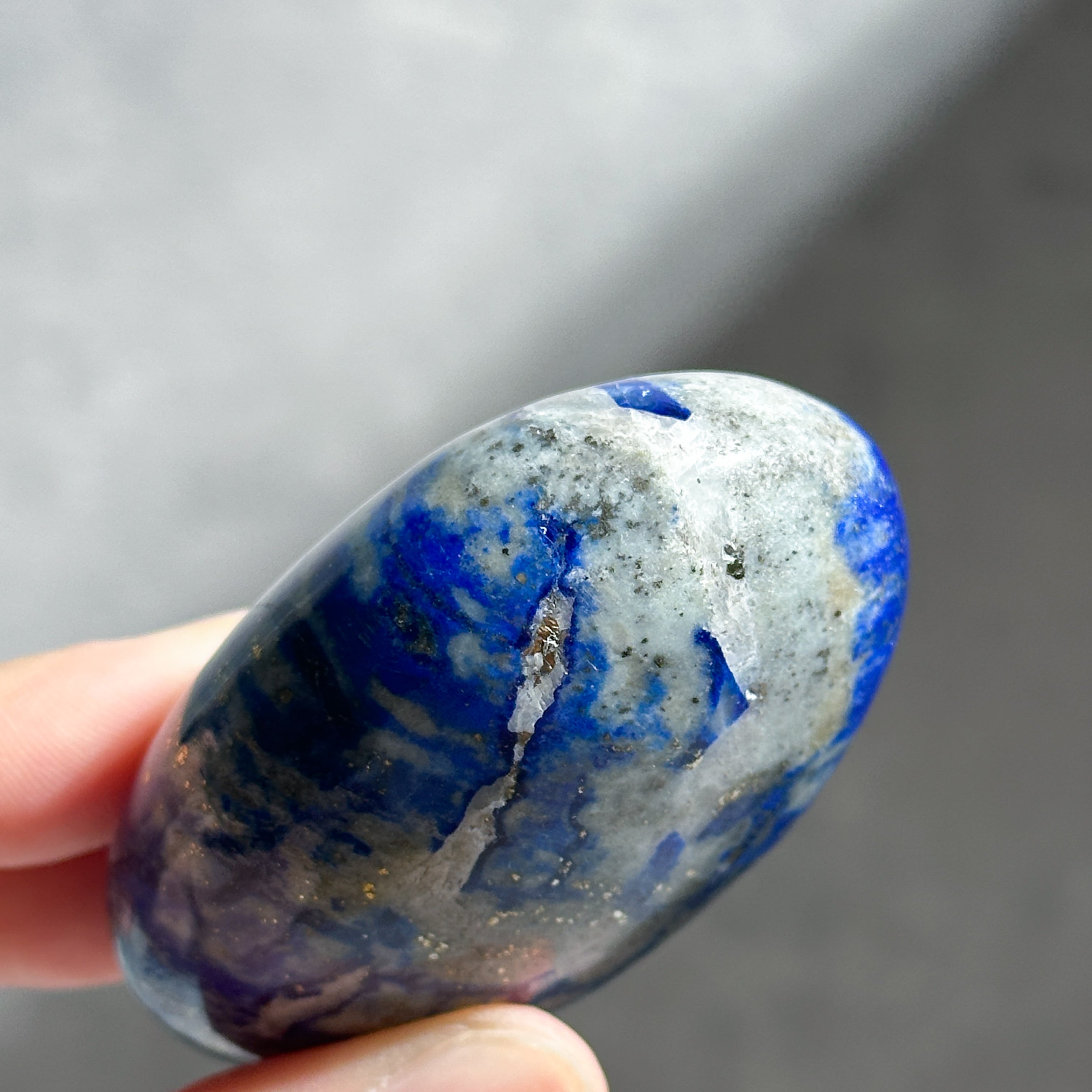 ラピスラズリ パームストーン04◇ Lapis Lazuli ◇天然石・鉱物