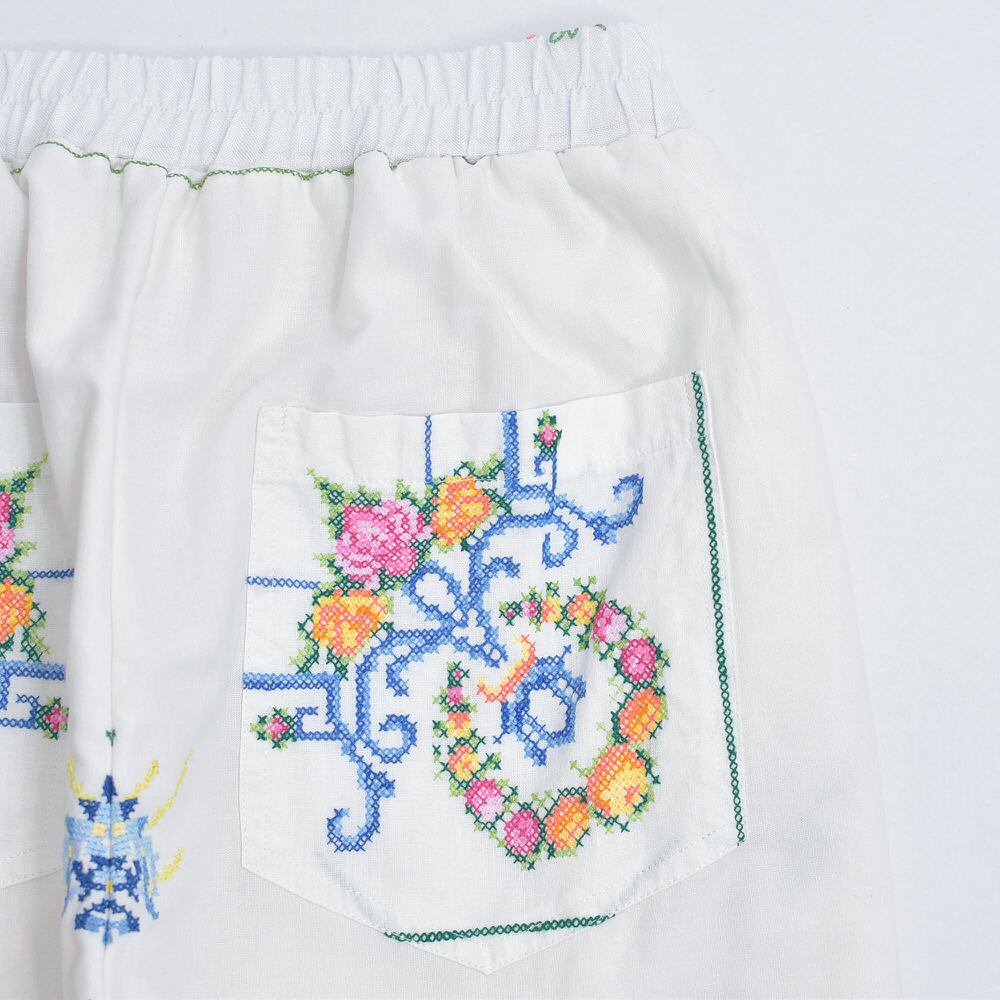 制作自作や加工用リメイク用になります・番号選択指定のご購入になります★ Remakeリメイク 再構築 パッチワーク&フラワー刺繍 デザイン ルーズ