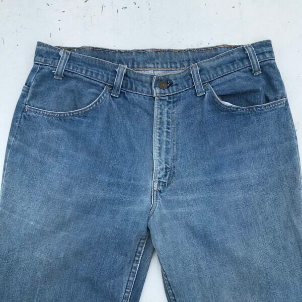 70's Levi's リーバイス 684 ベルボトム デニム Big Bell オレンジタブ スモールe 42TALON 刻印8 W35 USA製  希少 ヴィンテージ | agito vintage powered by BASE