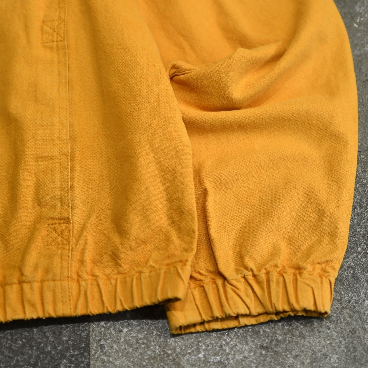 cotton linen stand collar jacket yellow