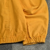 cotton linen stand collar jacket yellow