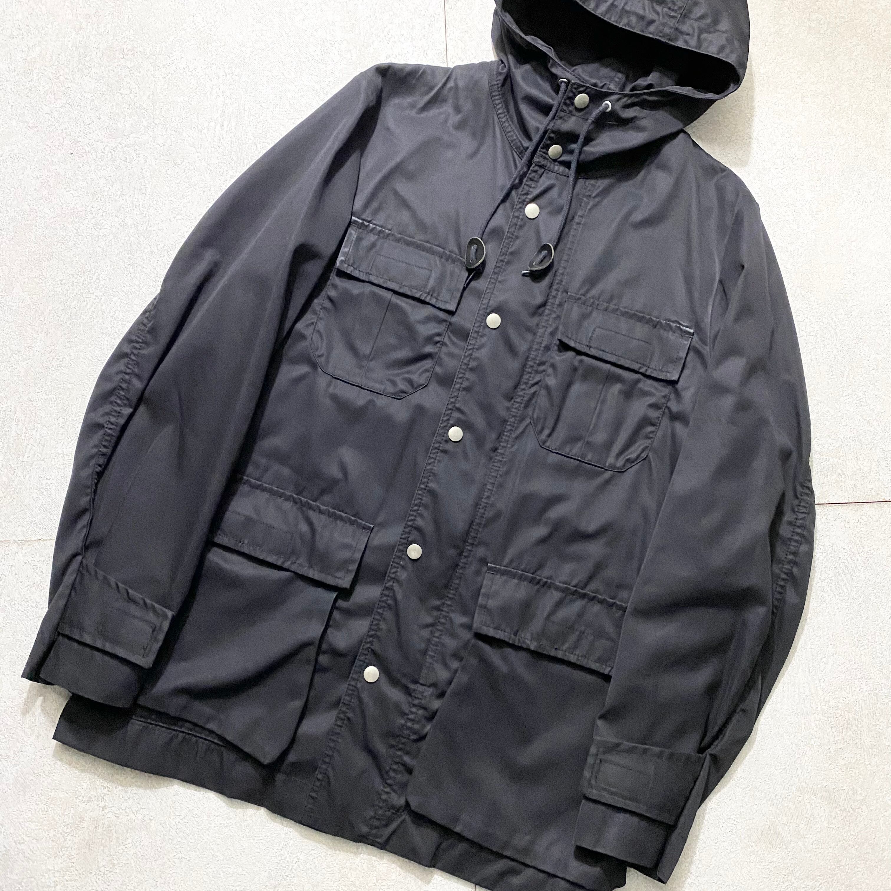 AD2009 COMME des GARCONS HOMME black cotton mountain parka | NOIR 