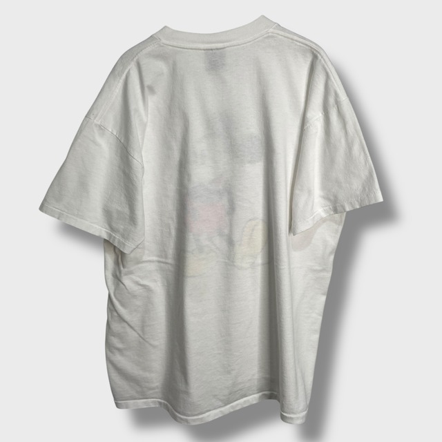 90 USA ディズニー　ミッキーマウス　キャラクタープリントTシャツ　白　XL