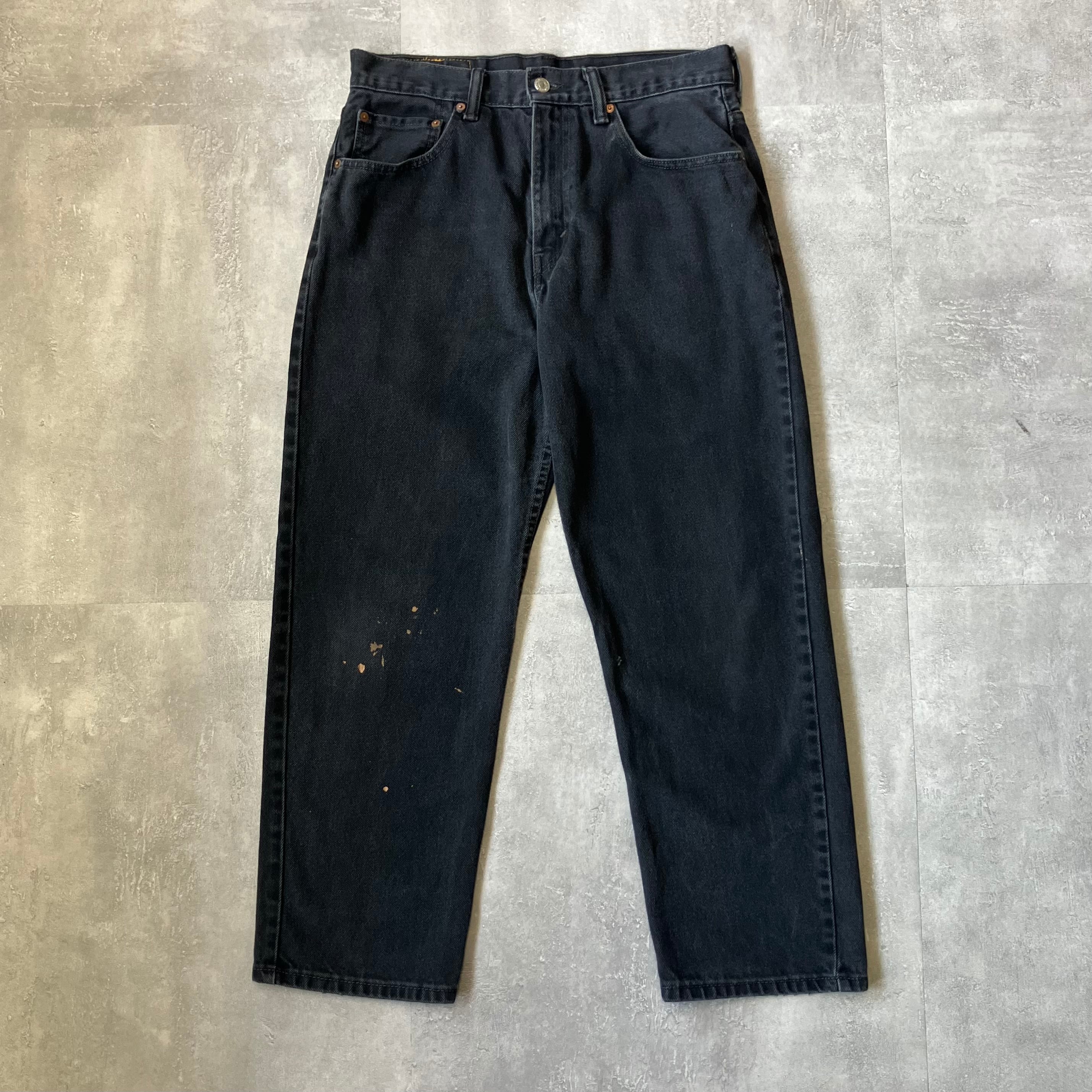 《実寸w31l27》Levi's リーバイス 550 ブラックデニム バギーデニム No.3444
