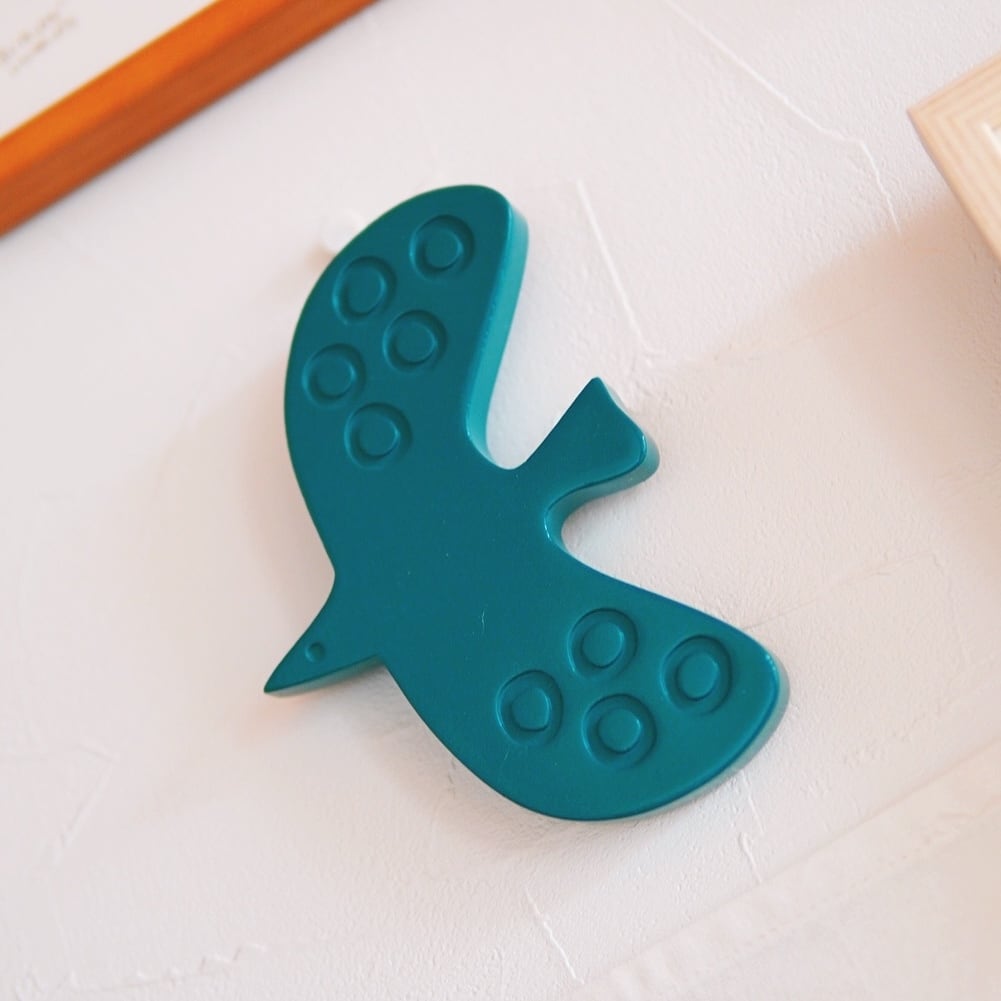 レジンの壁飾り バード レース(2色)/鳥 Mサイズ