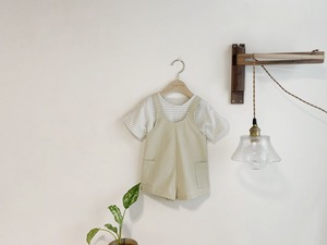 【Bebe nine】シルエット最強ベビーボーダーT ミント 70〜80cm