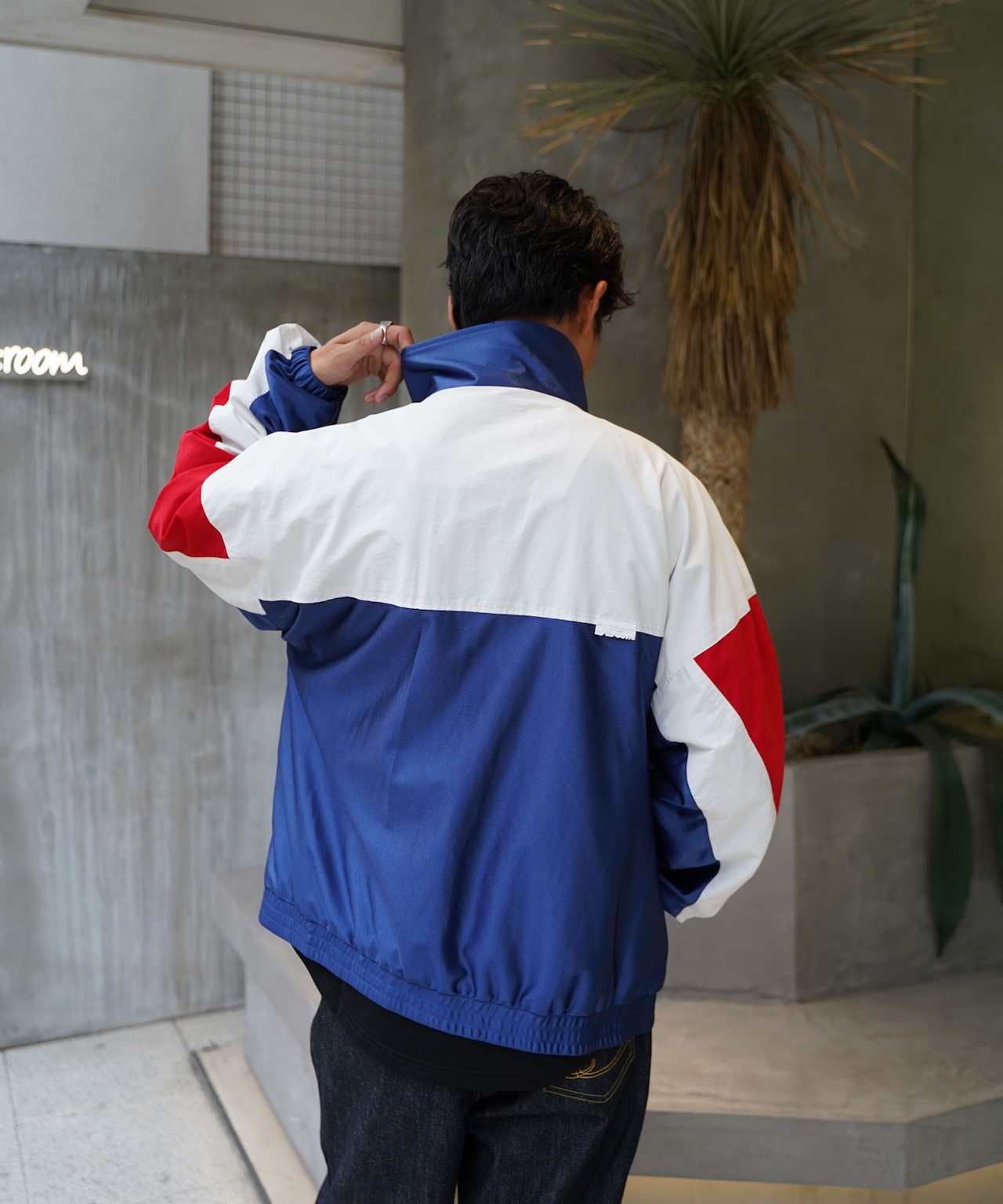 【#Re:room】SATIN SWITCHING TRACK JACKET［REJ105］