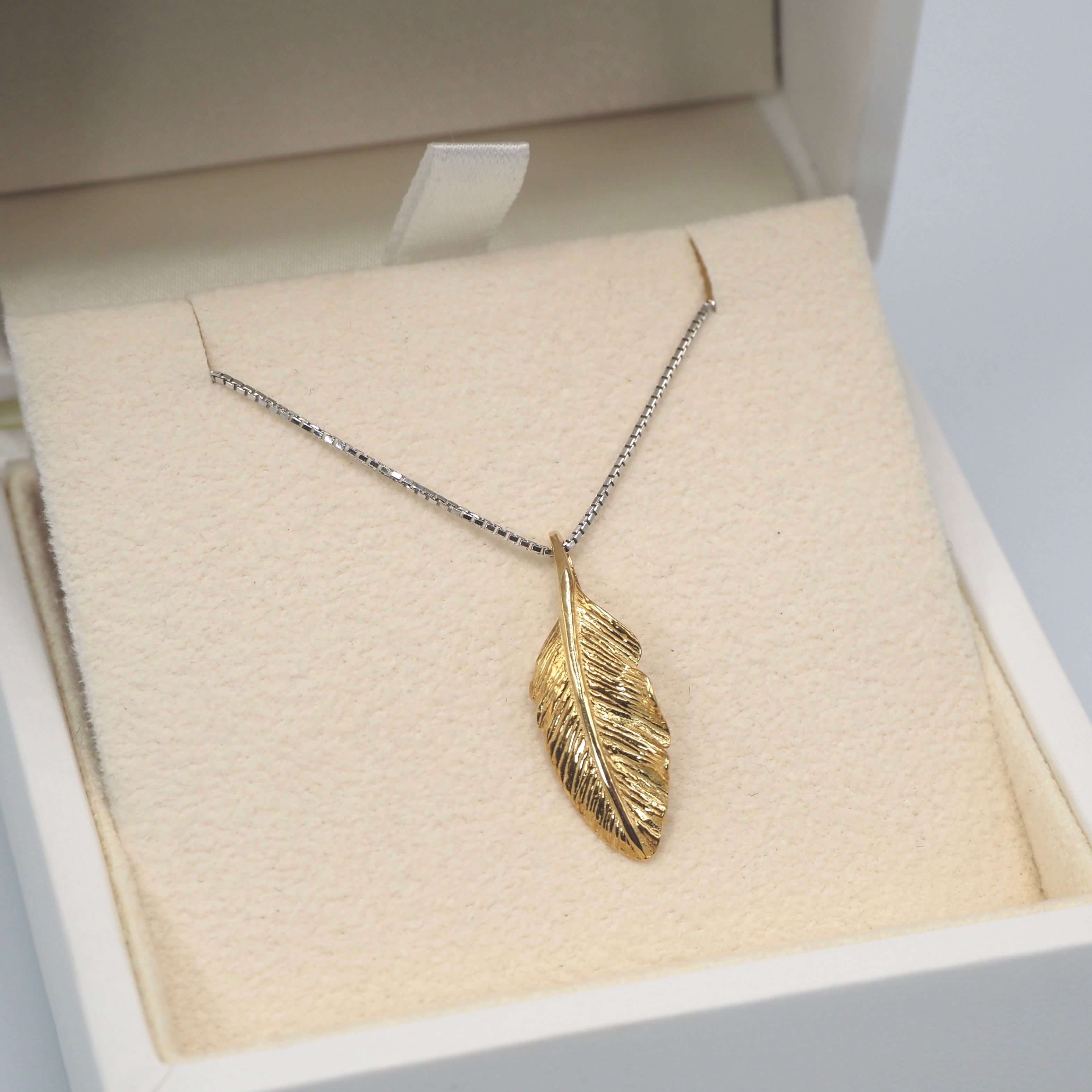 TASAKI フェザー ネックレス K18 K14 シルバー ゴールド タサキ 付属品付き