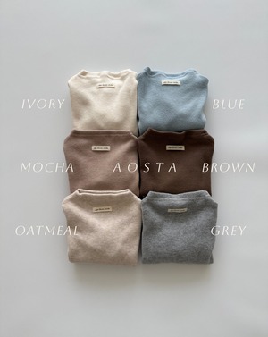【Aosta】 プラウドT／ブルー（70–110cm）2025冬
