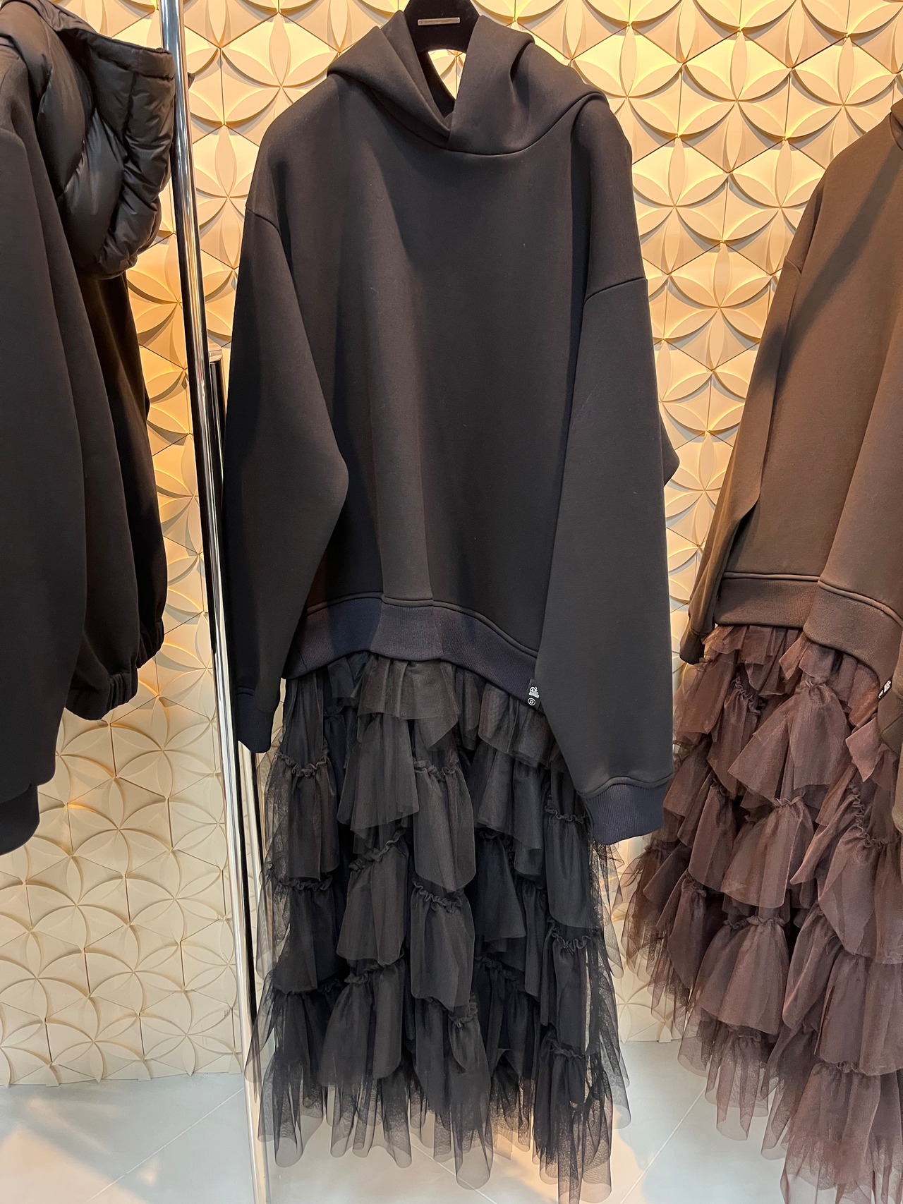 ダブルスタンダード DOUBLE STANDARD コットンダンボール＋チュールワンピ