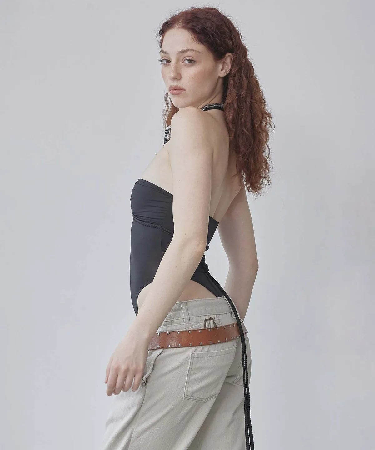 ☆aespa カリナ 着用！！【SCULPTOR】Braided Bodysuit Black | もごつ