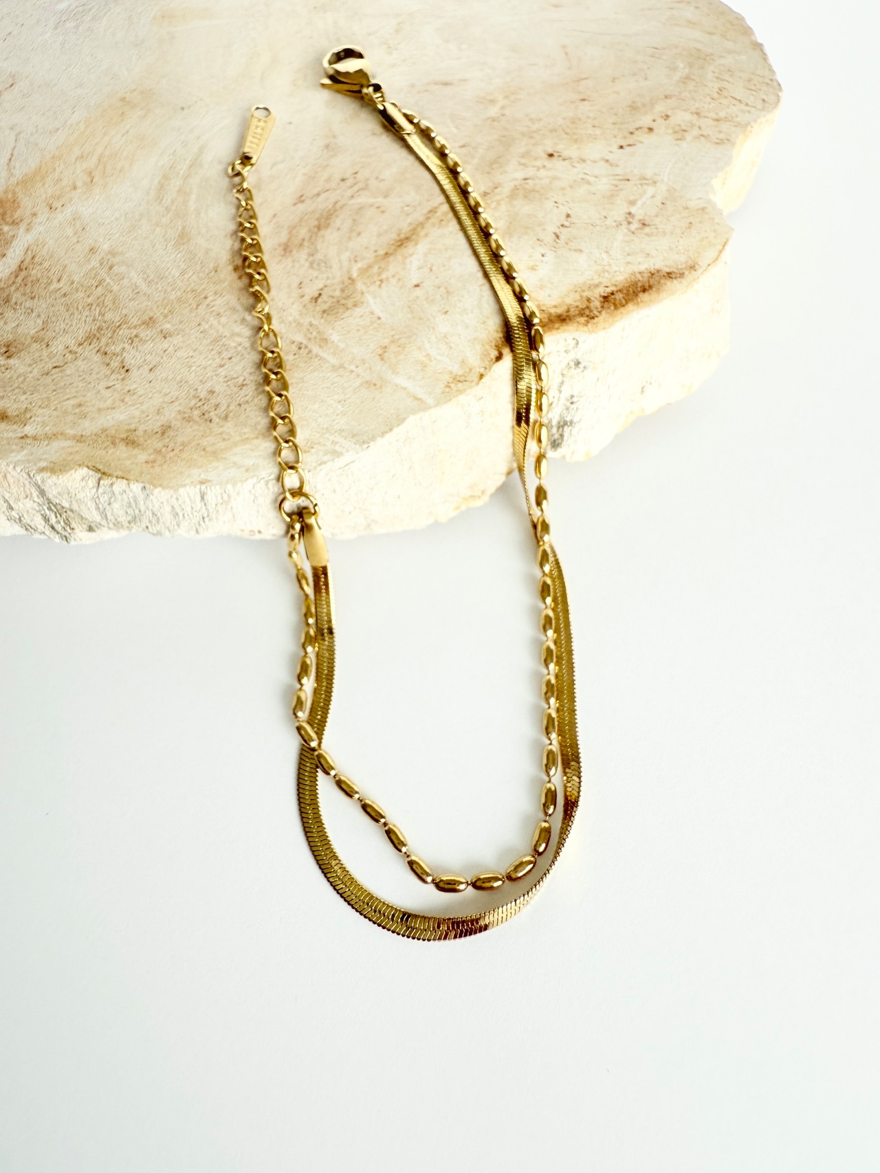 Layered Gold Chain Bracelet