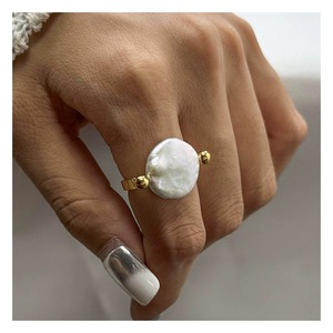 316L  Lustre Pearl Ring
