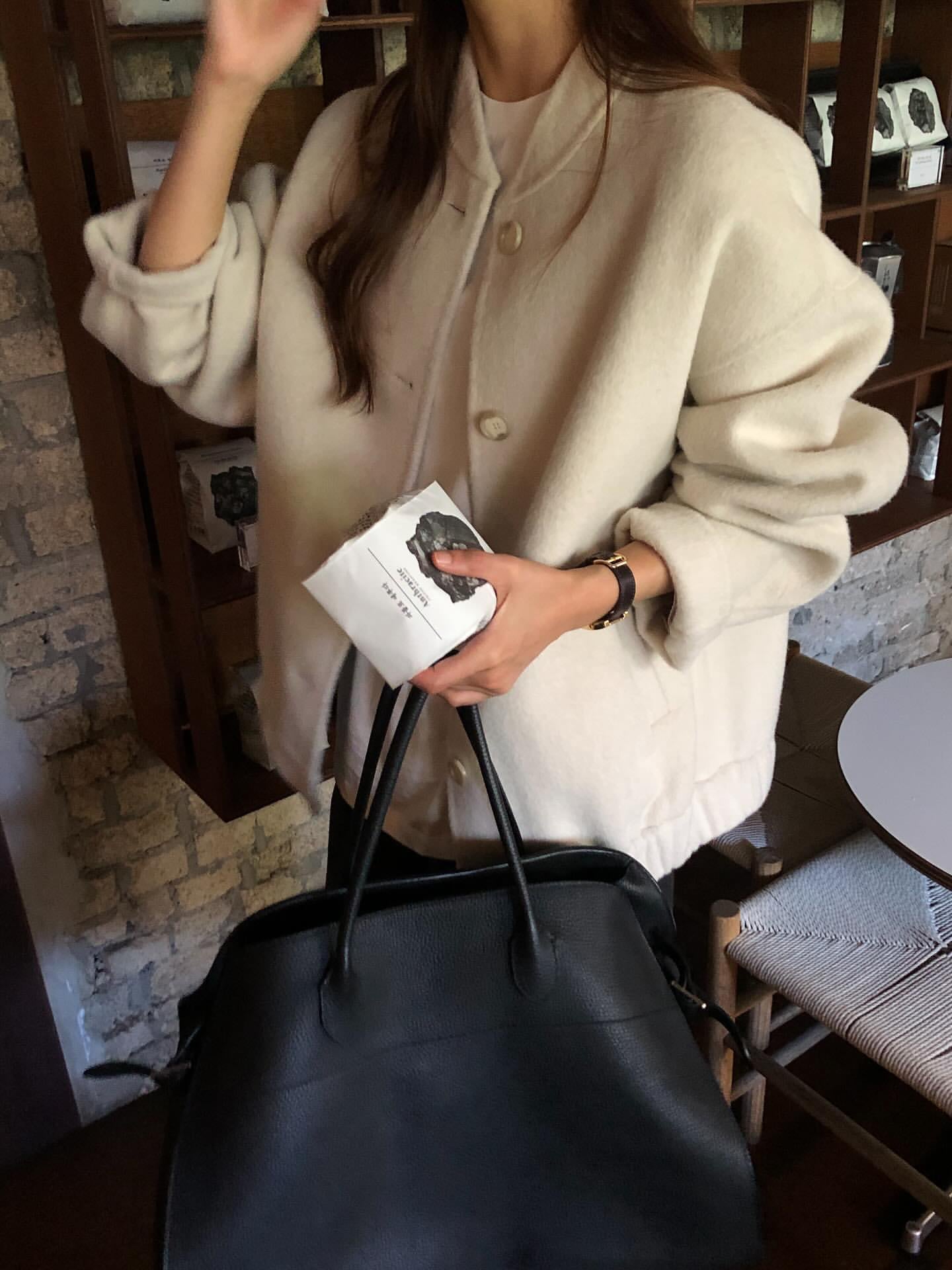 (即納) verveine / Nua handmade blouson / oatmeal