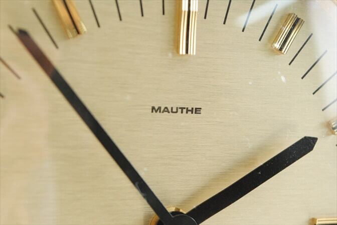 ドイツ製 MAUTHE 真鍮 置き時計 マウテ ブラス ヴィンテージ クロック 