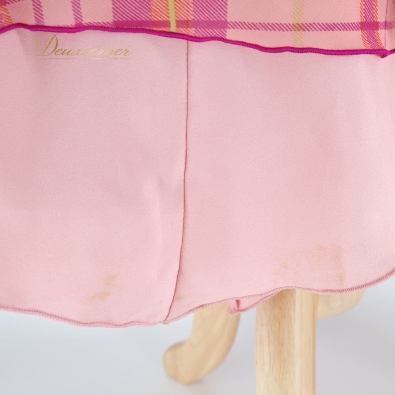 社交ダンス 衣装 チャコット Chacott 日本製 トップス ブラウス スカート ツーピース セットアップ ピンク系 パープル系 ピンク 紫 黄色 チェック 柄 模様 ダンス パーティ 発表会 可愛い おしゃれ 女性用 チェック柄 フェミニン