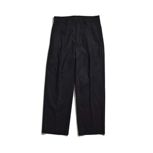 【WOMEN'S】MELANGE TWEED TUCK PT / メランジツィードタックパンツ (BLACK)