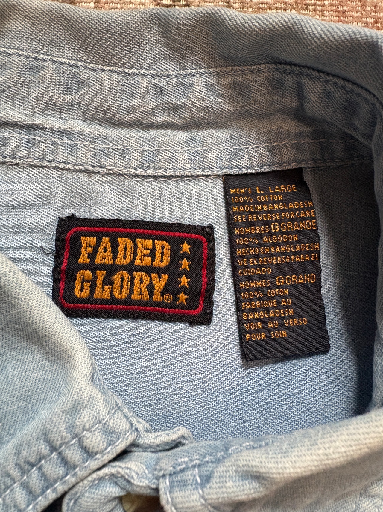 FADED GLORY / chambray shirts
