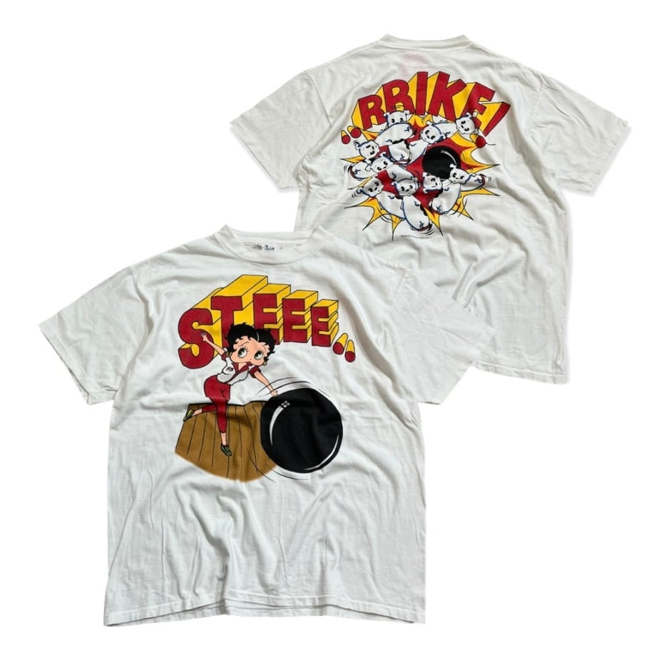 90sヴィンテージUSA製BETTY BOOPプリントTシャツ　サイズXL白