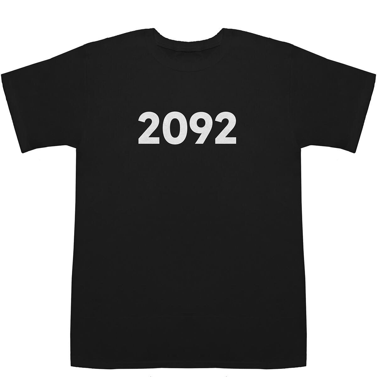 2092 T-shirts【Tシャツ】【ティーシャツ】【数字】【年代】【品番