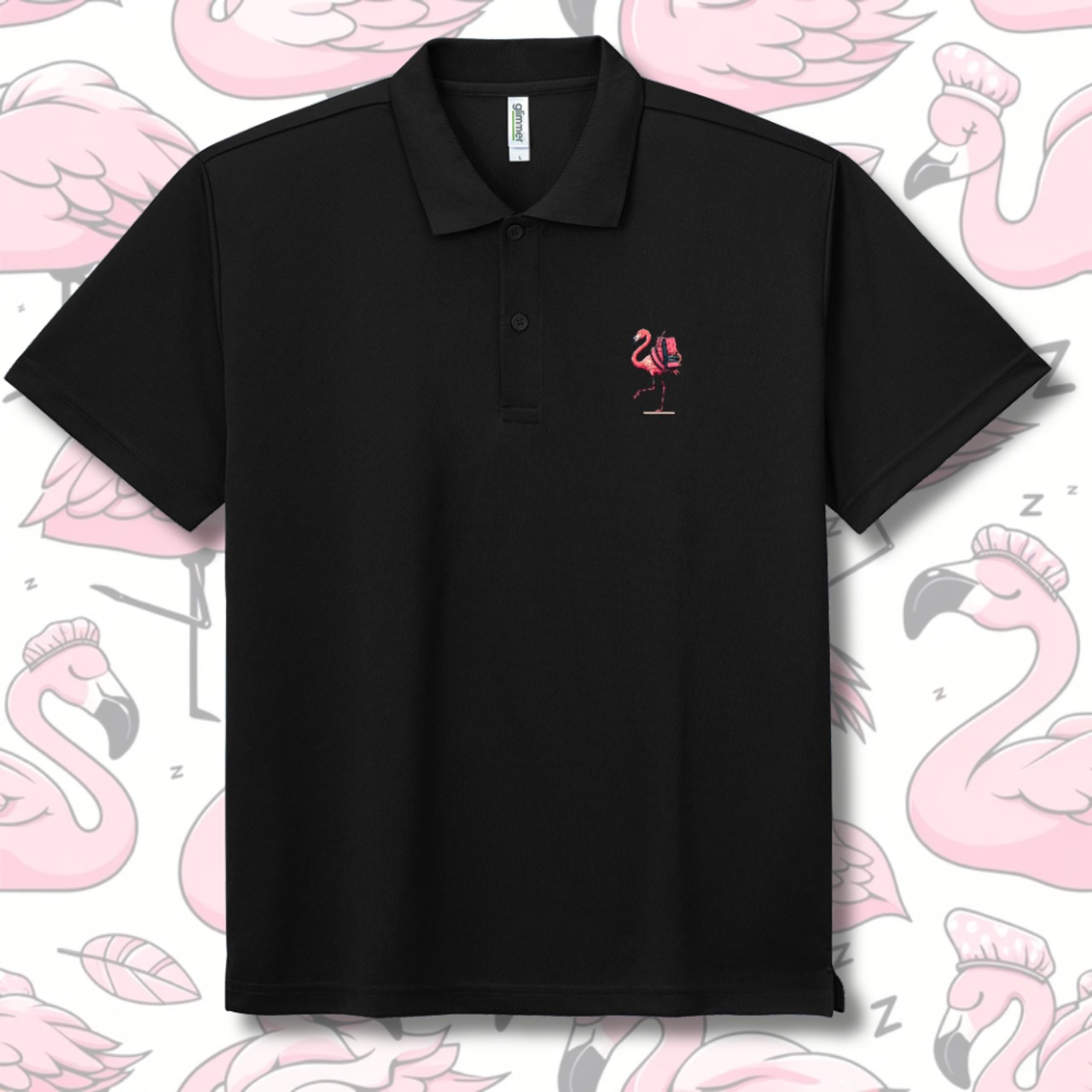 Polo-shirt-one point-フラミンバックパッカー 4118