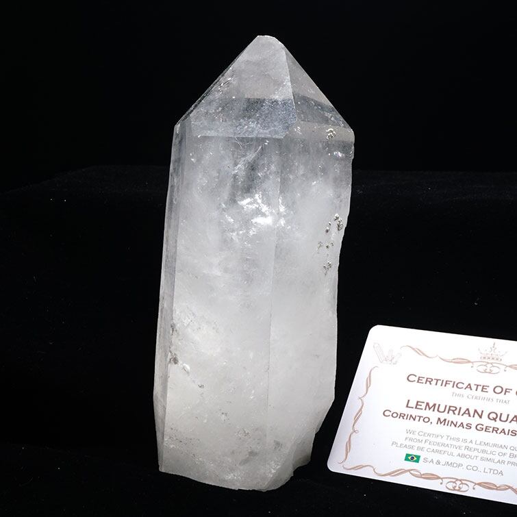 レムリアンシード 水晶 原石 ブラジル ミナスジェライス州 コリント産 証明書付属 一点物 281-140